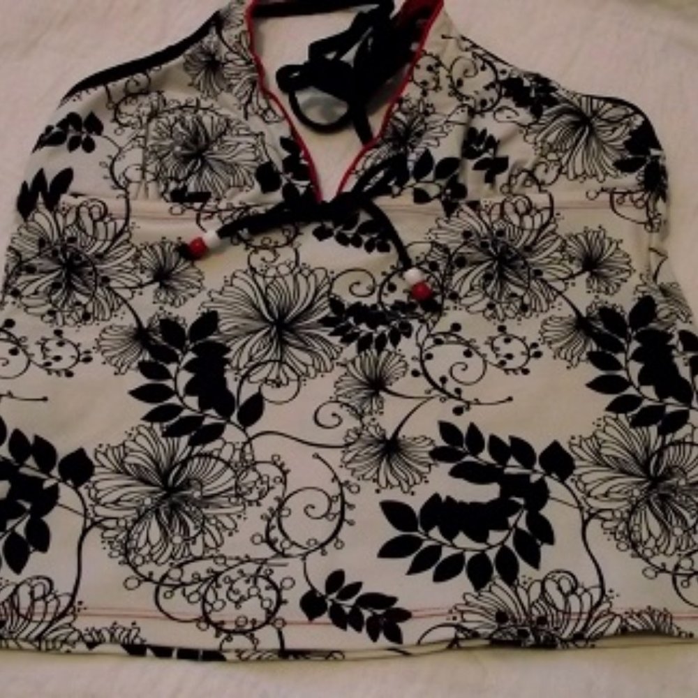 DREAM Women's Tankini, Black n White, Small